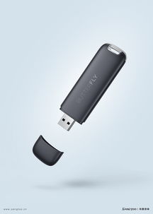 無形的網絡藝術 路由器與U盤的產品效果圖設計解析